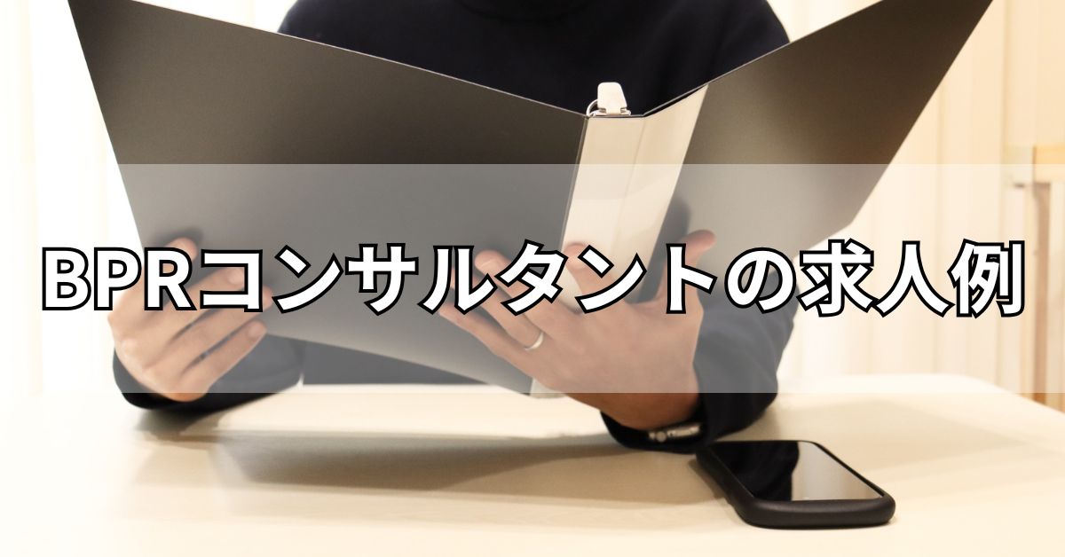 BPRコンサルタントの求人例
