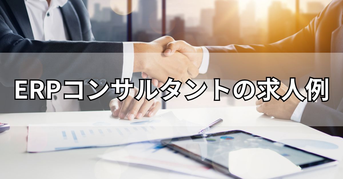 ERPコンサルタントの求人例