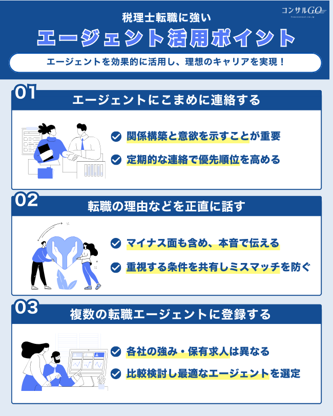 税理士転職に強いエージェント活用ポイント