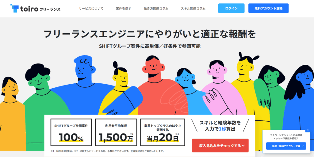 toiroフリーランス