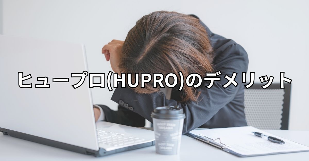 ヒュープロ(HUPRO)のデメリット