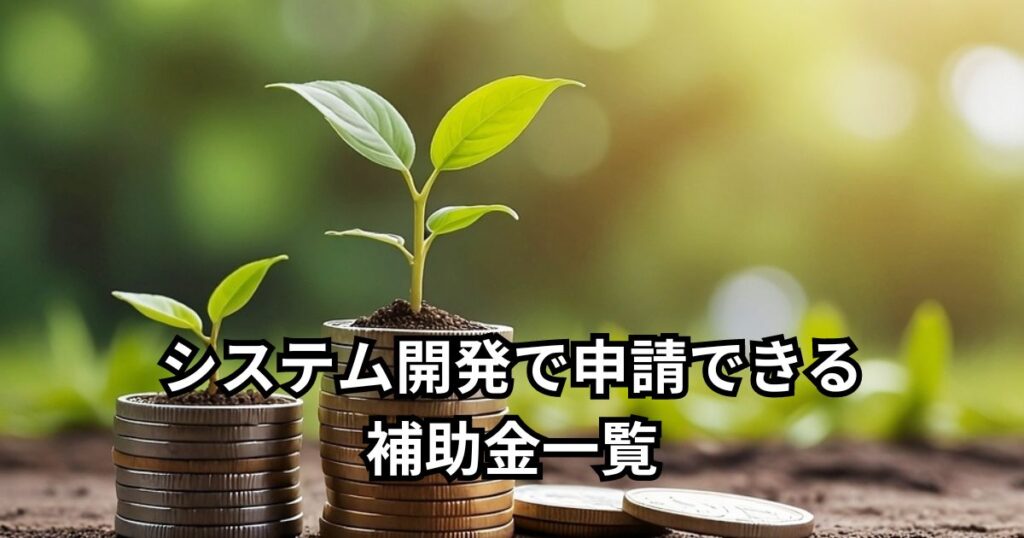 システム開発で申請できる補助金一覧