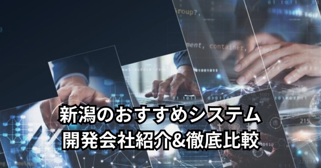 新潟のおすすめシステム開発会社5社紹介&徹底比較