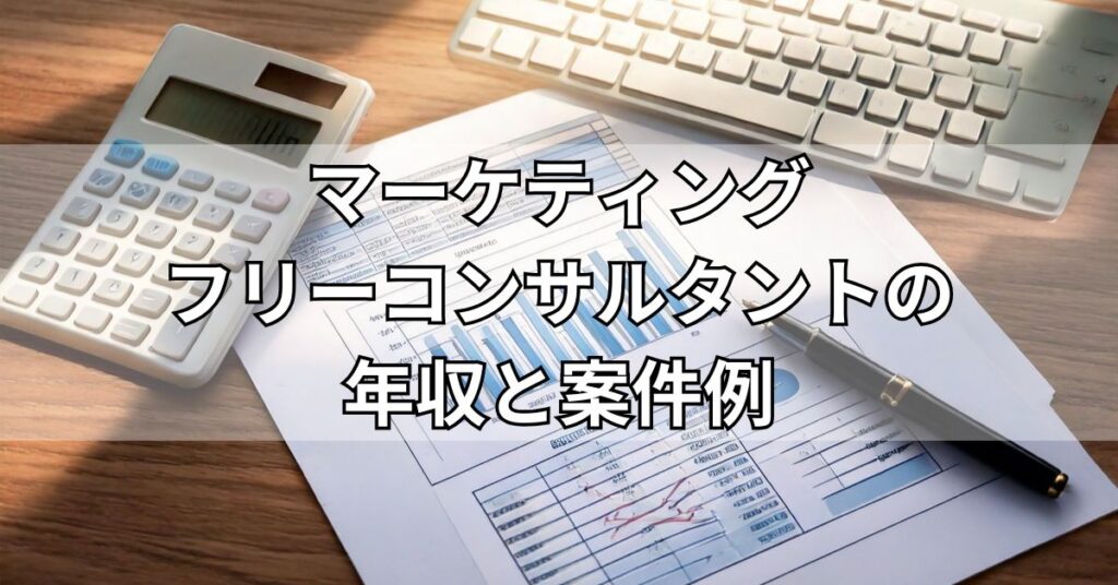 マーケティングフリーコンサルタントの年収と案件例