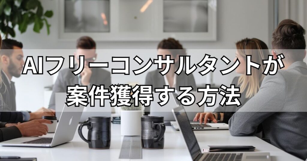 AIフリーコンサルタントが案件獲得する方法