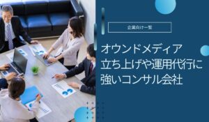 オウンドメディア立ち上げや運用代行に強いコンサル会社