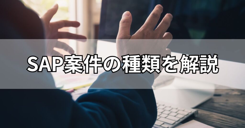 SAP案件の種類を解説