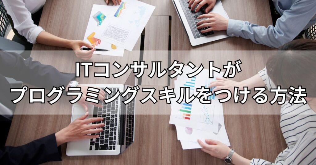 ITコンサルタントがプログラミングスキルをつける方法