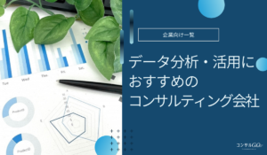 データ分析・活用に強いコンサル企業おすすめ